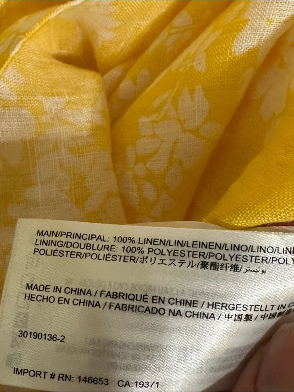 KEEPSAKE the Label Fallen Dress Yellow Floral Linen Midi Dress Size X-Small‎